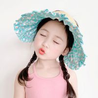 Summer Children's Shell Hat Topless Hat Sun Protection Hat Sun-proof Korean Baby Big Brim Beach Hat main image 4