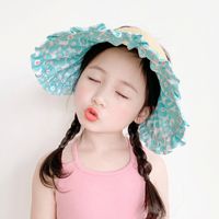 Summer Children's Shell Hat Topless Hat Sun Protection Hat Sun-proof Korean Baby Big Brim Beach Hat sku image 2