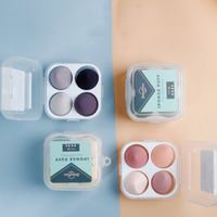 4 Pieces Of Makeup Egg Carton Powder Puff For Wet And Dry Dual-use Purposes main image 1