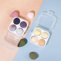 4 Pieces Of Makeup Egg Carton Powder Puff For Wet And Dry Dual-use Purposes main image 2