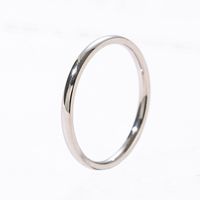 Titanium Steel 16K Gold Plated White Gold Plated Gold Plated Simple Style Polishing Round No Inlaid main image 3