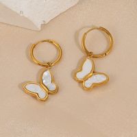 Butterfly Earrings Female European And American Popular Personalized Ins Earring With Same Kind Light Luxury High Sense Fashion Trending Elegant Earrings sku image 2