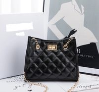 New Fashion Women's Solid Color Geometric  Embroidered Bag sku image 3