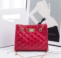 New Fashion Women's Solid Color Geometric  Embroidered Bag sku image 2