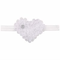Fashion Cute Solid Color Rose Heart-shaped Baby Hair Band Hair Accessories main image 2
