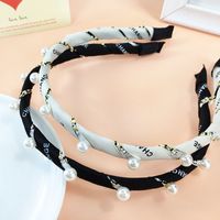 Fashion New Letters Winding Retro Fine Woven Hairpin Headband main image 4