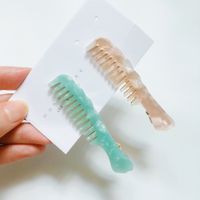 Fashion New Acetate Comb Shaped Hairpin Acrylic Side Clip Hair Accessories main image 6
