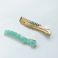 Fashion New Acetate Comb Shaped Hairpin Acrylic Side Clip Hair Accessories sku image 4