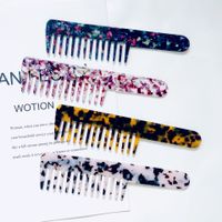 Fashion New Retro Cellulose Acetate Comb Marble Pattern Hair Accessories main image 1