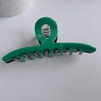 Fashion Acetate Grip Retro Green Contrast Color Hair Claw Hair Accessories sku image 3