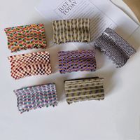 Fashion New Acetate Hair Accessories Large Simple Retro Small Plaid Hair Clip main image 2