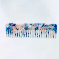 Fashion Simple Marble Texture Solid Color Acetate Large Comb Anti-static sku image 6