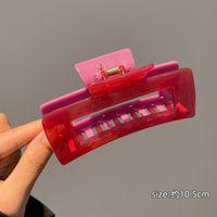 Fashion New Style Contrast Color Grip Candy Color Hair Claw Shark Clip sku image 10
