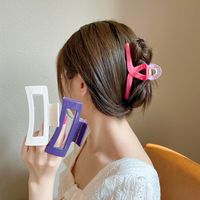 Fashion New Style Contrast Color Grip Candy Color Hair Claw Shark Clip main image 1