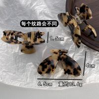 Retro Style Leopard Print Acetate Plate Hair Clip Headdress main image 5