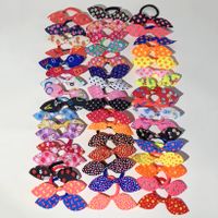 50-piece Set Children's Rubber Band Cute Bowknot Colorful Hair Rope Hair Accessories Wholesale sku image 1