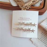 Pearl Rhinestone Butterfly Hairpin Retro Style Hair Clip main image 2