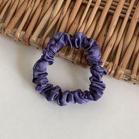 Simple Style Satin Silk Solid Color Hair Rope Headwear sku image 4