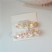 Barrettes Acrylic Transparent Chain Simple Hair Clip Set sku image 6