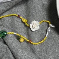 Mode Original Handgemachten Perlen Böhmischen Stil Blume Herz-geformte Halskette main image 5