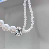 Mode Raffiné Grand Et Petit Perles Couture À La Main Collier De Perles main image 5