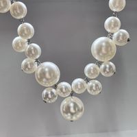 Retro Geometric Imitation Pearl Women's Necklace sku image 1