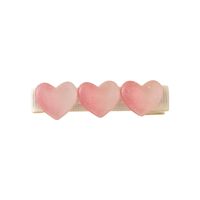 Spring And Summer Pink Heart-shaped Hairpin Bang Clip Hair Accessories main image 3