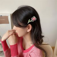 Fashion Sweet Pearl Flower Shaped Barrettes Bang Clip Hair Accessories main image 2