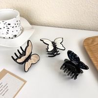 Fashion Black Line Edge Butterfly Shaped Grip Hair Clip Hair Accessories main image 5