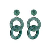 Plastic Vintage Geometric Earring  (green)  Fashion Jewelry Nhll0301-green sku image 3