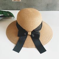 Fashion Spring And Summer Handmade Straw Hat Female Big Brim sku image 3