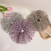 Fashion Oversized Lace Large Hair Ring Mesh Star Print Hair Accessories Women main image 1