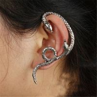 Women's Gothic Exaggerated Novelty Snake Alloy No Inlaid Earrings Plating Clip&cuff Earrings sku image 1