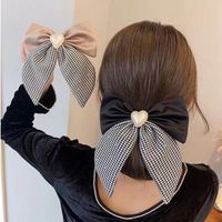 Fashion Sweet Big Hairpin Bow Hair Accessories Ponytail Clip Women main image 6