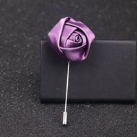 Fashion New Style Color Rose Flower Shape Corsage Alloy Brooch sku image 4