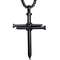Simple Style Cross Alloy Necklace sku image 2