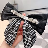 Fashion Sweet Big Hairpin Bow Hair Accessories Ponytail Clip Women main image 2