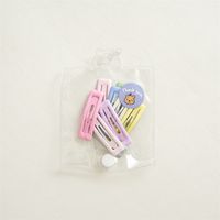 Korean Style Children's Candy Color Star Geometric Dripping Oil Metal Bb Clip Hairpin 10 Pcs Set sku image 3