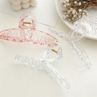 Simple Style New Women's Transparent Geometric Resin Hairpin Shark Clip main image 3