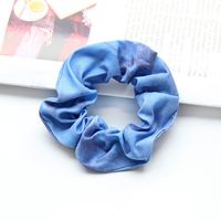 Fashion New Denim Fabric Tie-dye Women's Hair Rope Wholesale sku image 3