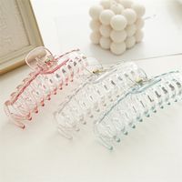 Simple Style New Women's Transparent Geometric Resin Hairpin Shark Clip main image 6