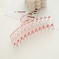 Simple Style New Women's Transparent Geometric Resin Hairpin Shark Clip sku image 2
