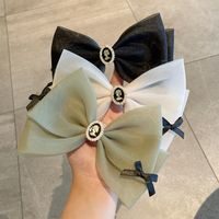 Fashion Fruit Green Bow Pearl Spring Clip Girly Simple Ponytail Hair Clip main image 4