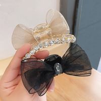 Fashion Double-sided Bow Shaped Small Hair Clip Hair Accessories Side Rhinestone main image 4