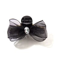 Fashion Double-sided Bow Shaped Small Hair Clip Hair Accessories Side Rhinestone main image 3