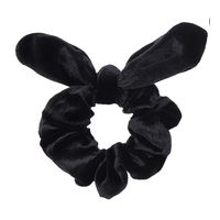 Fashion Non-inverted Velvet Rabbit Ears Solid 
color Hair Rope sku image 3