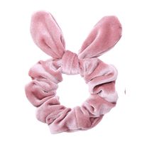 Fashion Non-inverted Velvet Rabbit Ears Solid 
color Hair Rope sku image 4