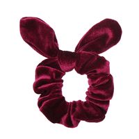 Fashion Non-inverted Velvet Rabbit Ears Solid 
color Hair Rope sku image 11