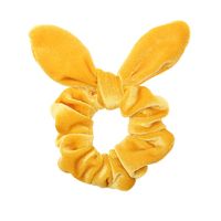 Fashion Non-inverted Velvet Rabbit Ears Solid 
color Hair Rope sku image 1