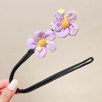 Korean Style Summer Children's Flower Updo Rod Headband Hair Accessories sku image 5